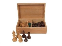 Classic Game Collection Staunton Wood 4" Chessmen