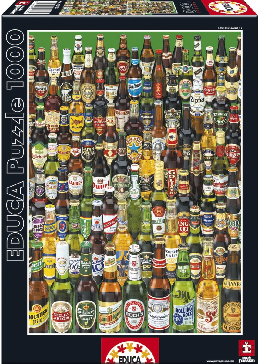Educa Beers of the World 1000Pc Jigsaw Puzzle 