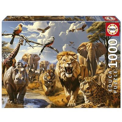1000 Piece Wild Animals Jigsaw Puzzle