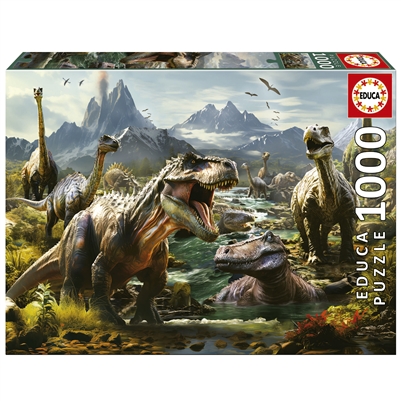 1000 Piece Fierce Dinosaurs Jigsaw Puzzle