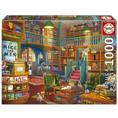 1000 Piece Wonderful Bookshop Jigsaw Puzzle
