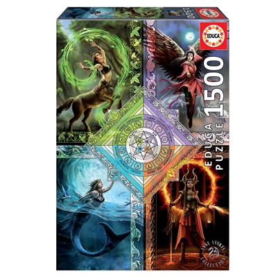1500 Piece Elemental Magical Star Chart, Anne Stokes Jigsaw Puzzle