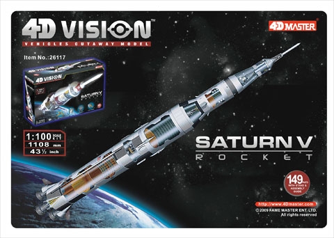 Famemaster 4D-Vision Saturn V Rocket Model 1:100 Scale 26117