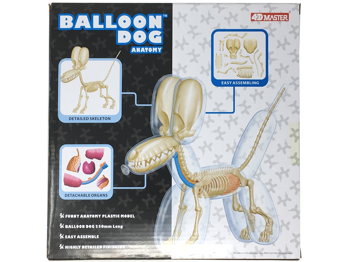 Jason Freeny 4D Master Funny Anatomy Balloon Dog Figure Metallic