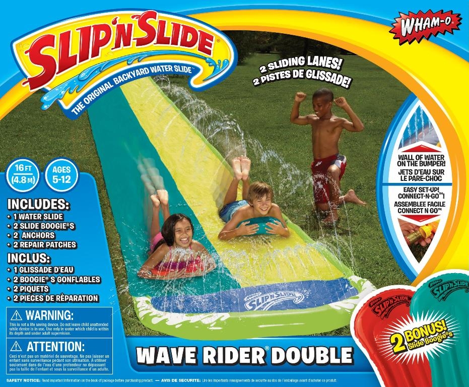 Wham-O Slip 'n Slide Surf Rider Double Sliding Lanes 16ft 16 Feet Assorted for sale online 
