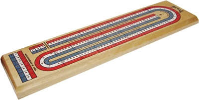 3-Track Color Cribbage Board